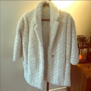 Silence + noise fur jacket teddy jacket